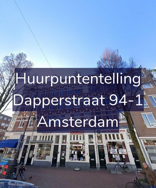 Foto gevel Huurpuntentelling voor Dapperstraat 94-1, Amsterdam