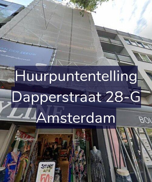 Foto gevel Huurpuntentelling voor Dapperstraat 28-G, Amsterdam