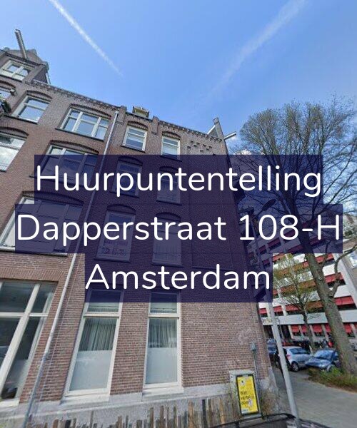 Foto gevel Huurpuntentelling voor Dapperstraat 108-H, Amsterdam