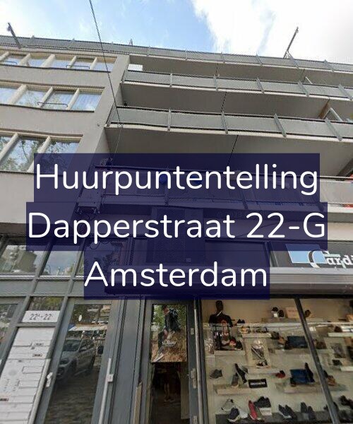 Foto gevel Huurpuntentelling voor Dapperstraat 22-G, Amsterdam