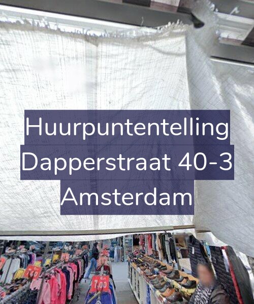 Foto gevel Huurpuntentelling voor Dapperstraat 40-3, Amsterdam