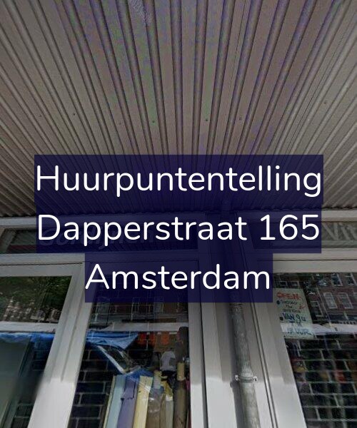 Foto gevel Huurpuntentelling voor Dapperstraat 165, Amsterdam