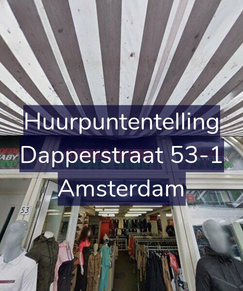 Foto gevel Huurpuntentelling voor Dapperstraat 53-1, Amsterdam