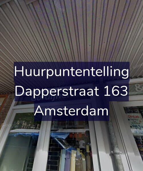 Foto gevel Huurpuntentelling voor Dapperstraat 163, Amsterdam