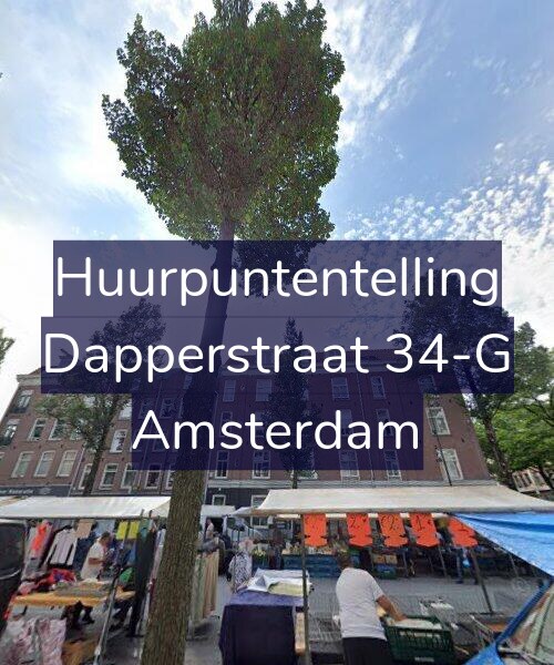 Foto gevel Huurpuntentelling voor Dapperstraat 34-G, Amsterdam