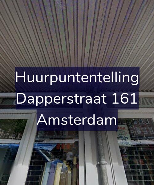 Foto gevel Huurpuntentelling voor Dapperstraat 161, Amsterdam