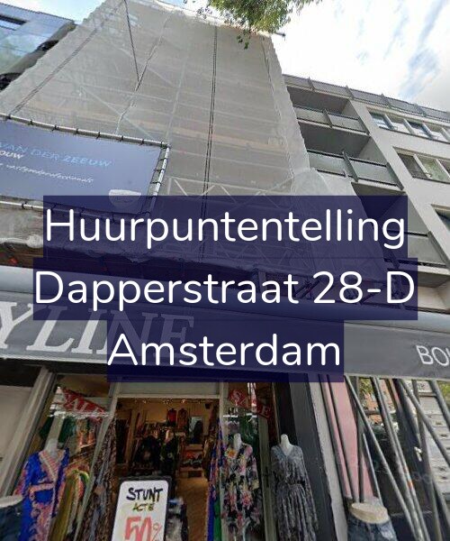 Foto gevel Huurpuntentelling voor Dapperstraat 28-D, Amsterdam