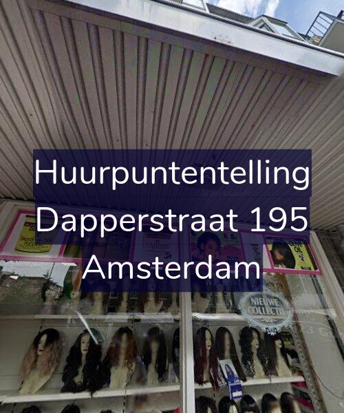 Foto gevel Huurpuntentelling voor Dapperstraat 195, Amsterdam