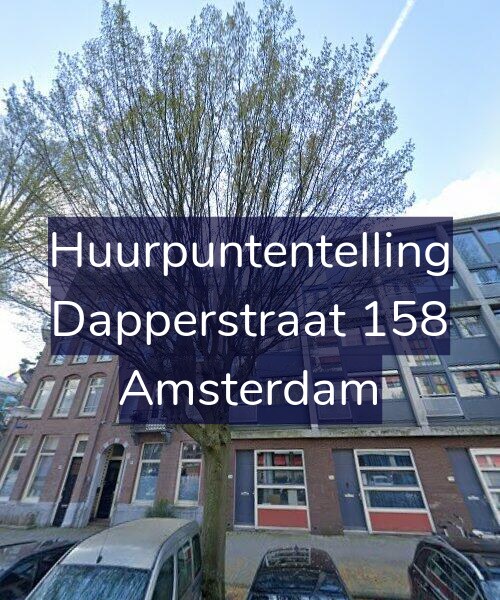Foto gevel Huurpuntentelling voor Dapperstraat 158, Amsterdam