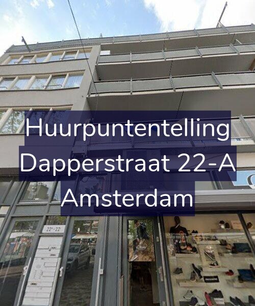 Foto gevel Huurpuntentelling voor Dapperstraat 22-A, Amsterdam