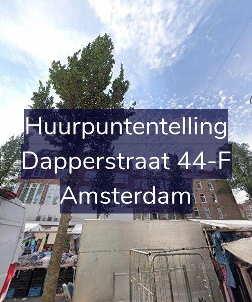 Foto gevel Huurpuntentelling voor Dapperstraat 44-F, Amsterdam