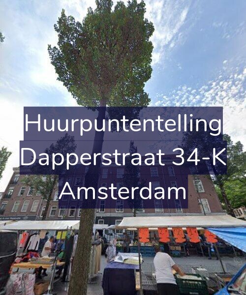 Foto gevel Huurpuntentelling voor Dapperstraat 34-K, Amsterdam