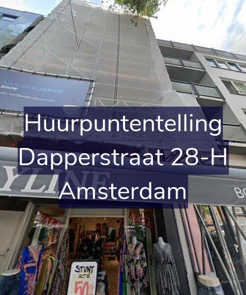 Foto gevel Huurpuntentelling voor Dapperstraat 28-H, Amsterdam