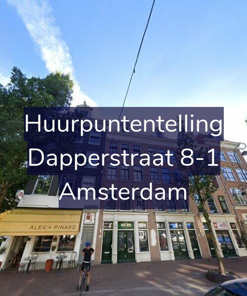 Foto gevel Huurpuntentelling voor Dapperstraat 8-1, Amsterdam