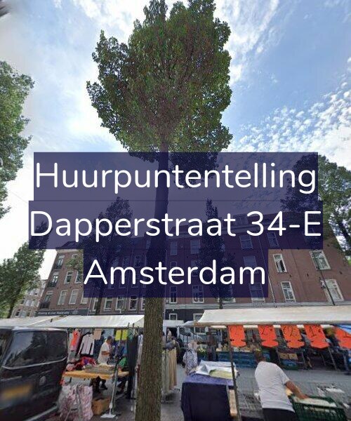 Foto gevel Huurpuntentelling voor Dapperstraat 34-E, Amsterdam