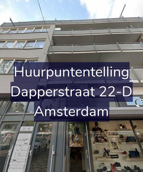 Foto gevel Huurpuntentelling voor Dapperstraat 22-D, Amsterdam