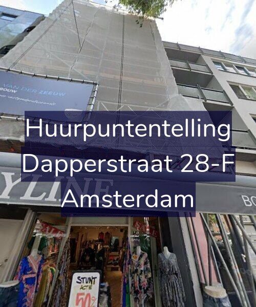 Foto gevel Huurpuntentelling voor Dapperstraat 28-F, Amsterdam
