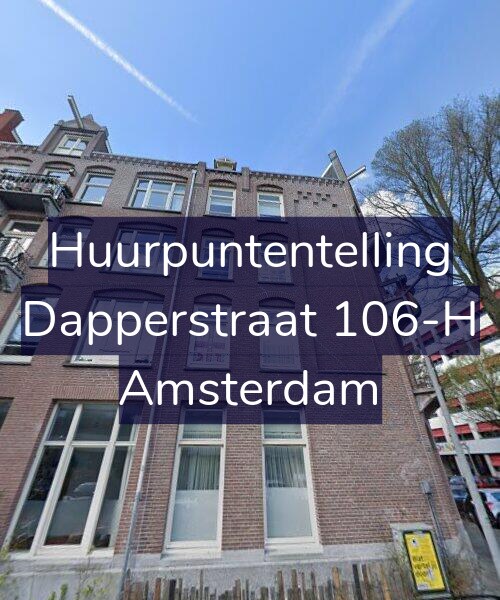 Foto gevel Huurpuntentelling voor Dapperstraat 106-H, Amsterdam