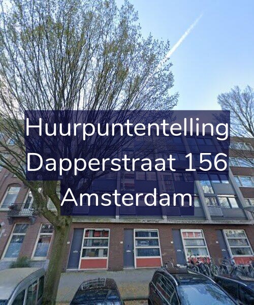 Foto gevel Huurpuntentelling voor Dapperstraat 156, Amsterdam
