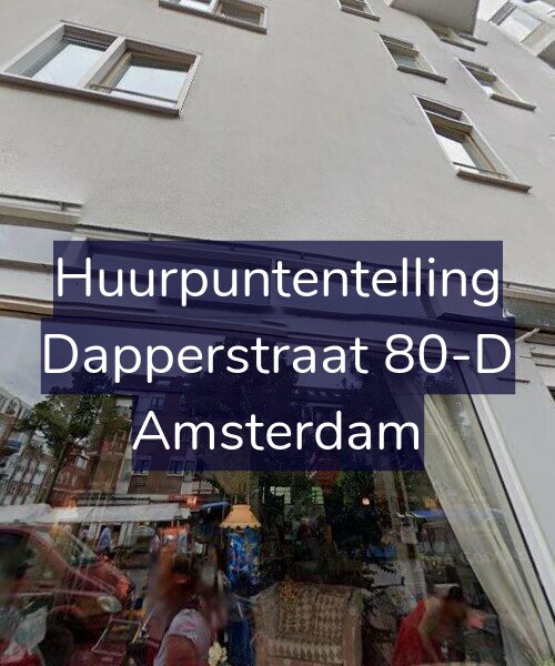 Foto gevel Huurpuntentelling voor Dapperstraat 80-D, Amsterdam