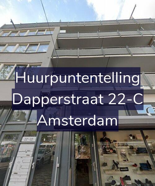 Foto gevel Huurpuntentelling voor Dapperstraat 22-C, Amsterdam