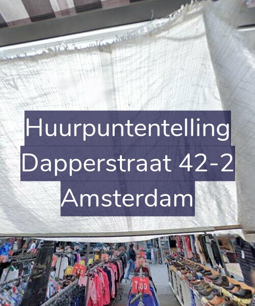 Foto gevel Huurpuntentelling voor Dapperstraat 42-2, Amsterdam