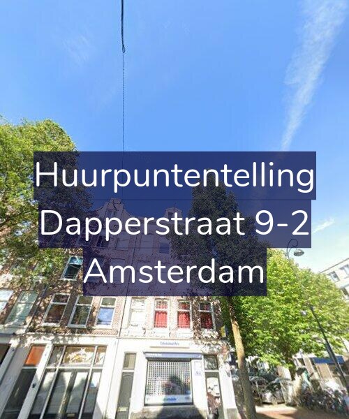 Foto gevel Huurpuntentelling voor Dapperstraat 9-2, Amsterdam