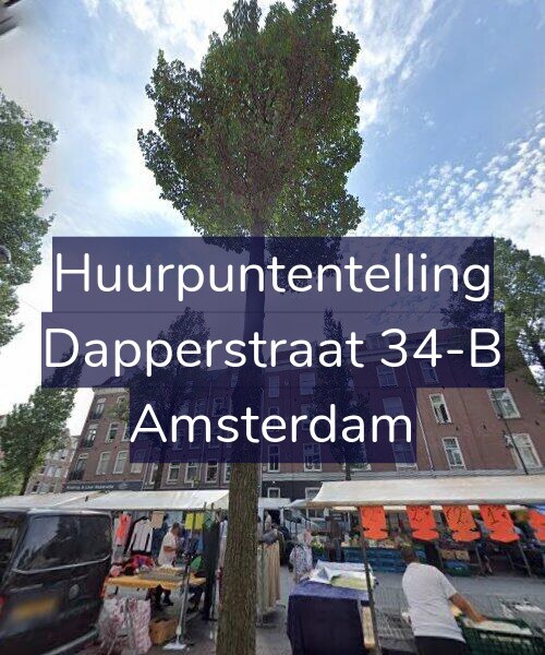 Foto gevel Huurpuntentelling voor Dapperstraat 34-B, Amsterdam