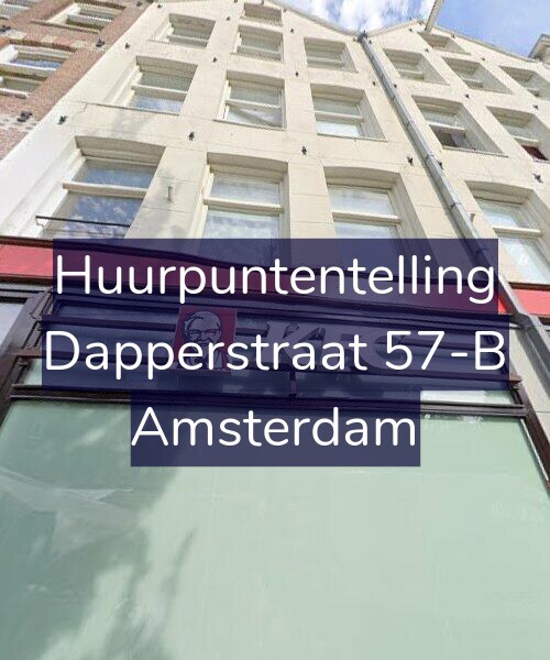 Foto gevel Huurpuntentelling voor Dapperstraat 57-B, Amsterdam