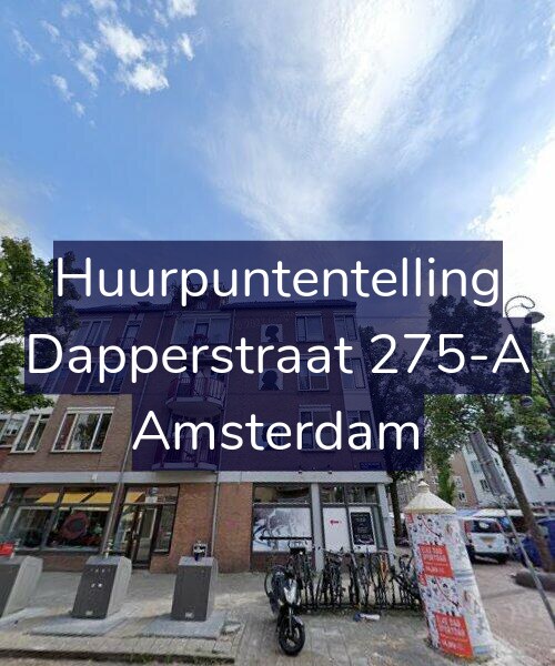 Foto gevel Huurpuntentelling voor Dapperstraat 275-A, Amsterdam
