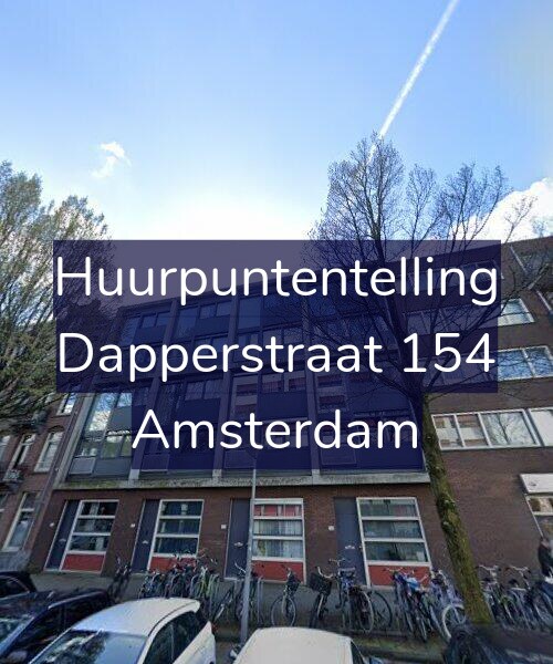 Foto gevel Huurpuntentelling voor Dapperstraat 154, Amsterdam