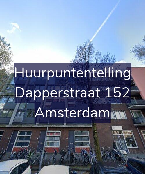Foto gevel Huurpuntentelling voor Dapperstraat 152, Amsterdam