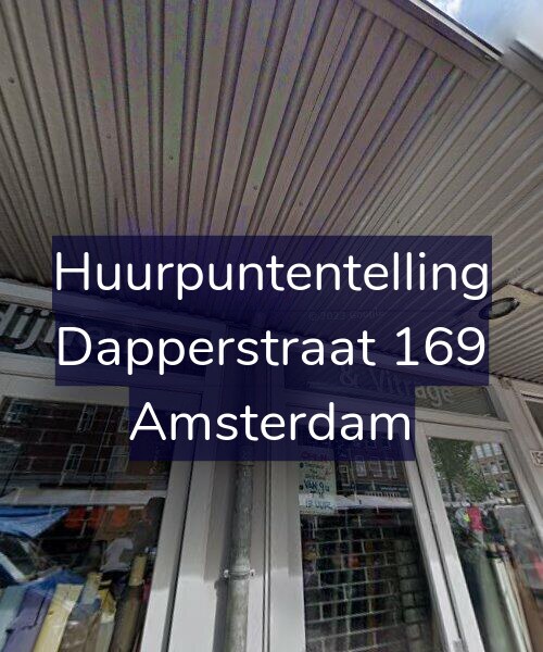 Foto gevel Huurpuntentelling voor Dapperstraat 169, Amsterdam