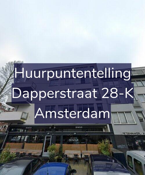 Foto gevel Huurpuntentelling voor Dapperstraat 28-K, Amsterdam