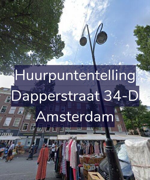 Foto gevel Huurpuntentelling voor Dapperstraat 34-D, Amsterdam