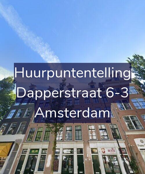 Foto gevel Huurpuntentelling voor Dapperstraat 6-3, Amsterdam