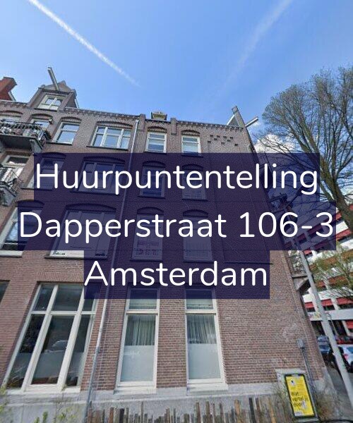Foto gevel Huurpuntentelling voor Dapperstraat 106-3, Amsterdam