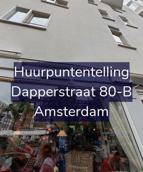 Foto gevel Huurpuntentelling voor Dapperstraat 80-B, Amsterdam