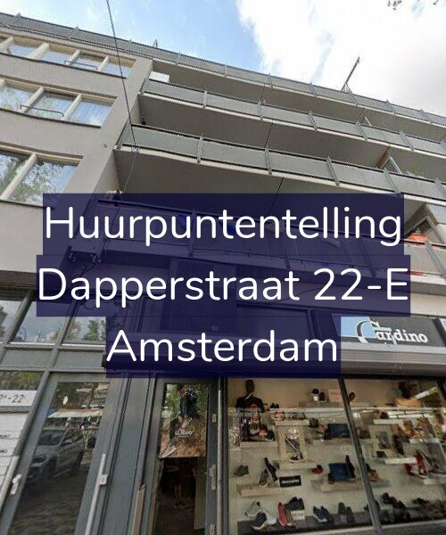 Foto gevel Huurpuntentelling voor Dapperstraat 22-E, Amsterdam