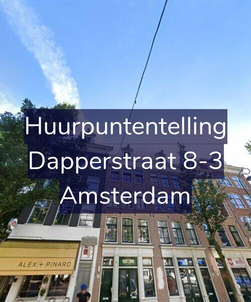 Foto gevel Huurpuntentelling voor Dapperstraat 8-3, Amsterdam