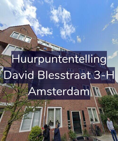 Foto gevel Huurpuntentelling voor David Blesstraat 3-H, Amsterdam