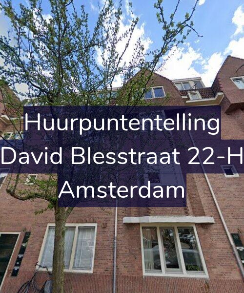 Foto gevel Huurpuntentelling voor David Blesstraat 22-H, Amsterdam