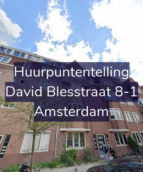 Foto gevel Huurpuntentelling voor David Blesstraat 8-1, Amsterdam