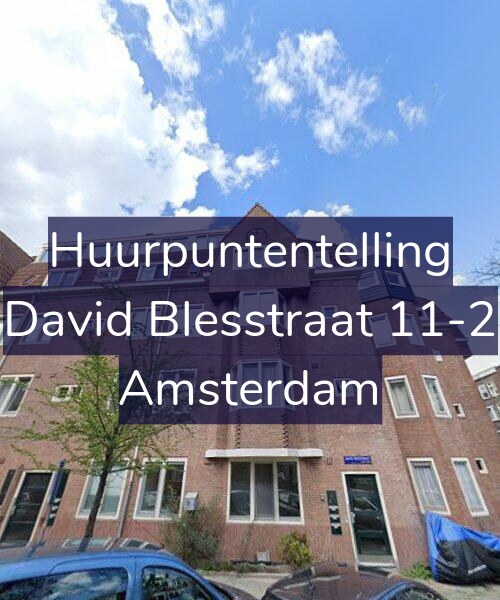 Foto gevel Huurpuntentelling voor David Blesstraat 11-2, Amsterdam
