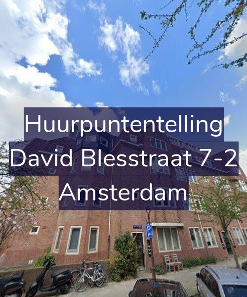 Foto gevel Huurpuntentelling voor David Blesstraat 7-2, Amsterdam