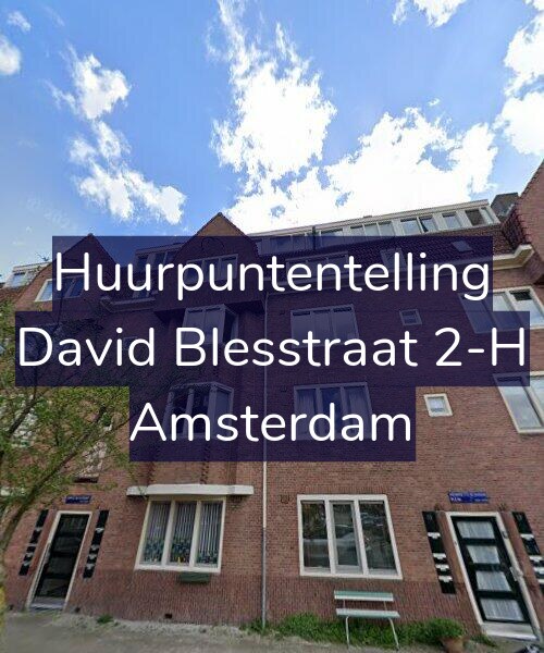 Foto gevel Huurpuntentelling voor David Blesstraat 2-H, Amsterdam