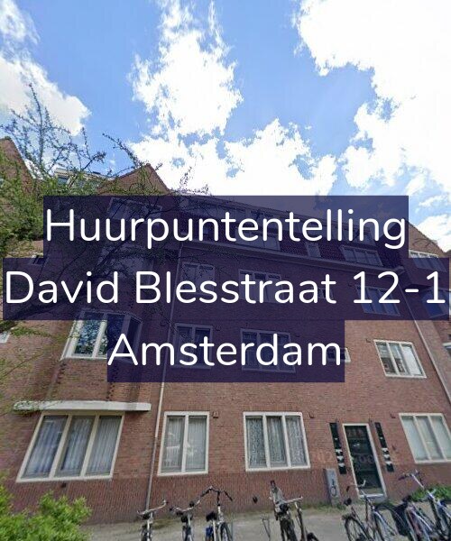 Foto gevel Huurpuntentelling voor David Blesstraat 12-1, Amsterdam