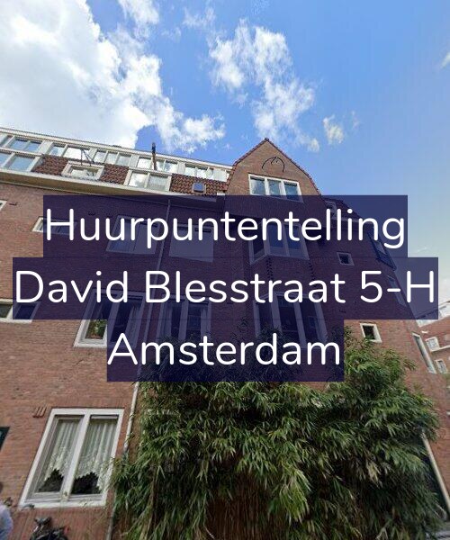 Foto gevel Huurpuntentelling voor David Blesstraat 5-H, Amsterdam