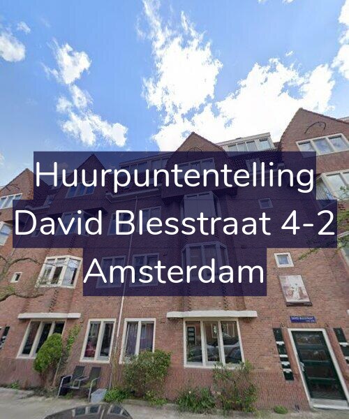 Foto gevel Huurpuntentelling voor David Blesstraat 4-2, Amsterdam