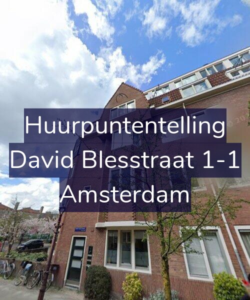 Foto gevel Huurpuntentelling voor David Blesstraat 1-1, Amsterdam